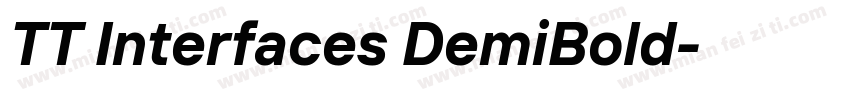 TT Interfaces DemiBold字体转换